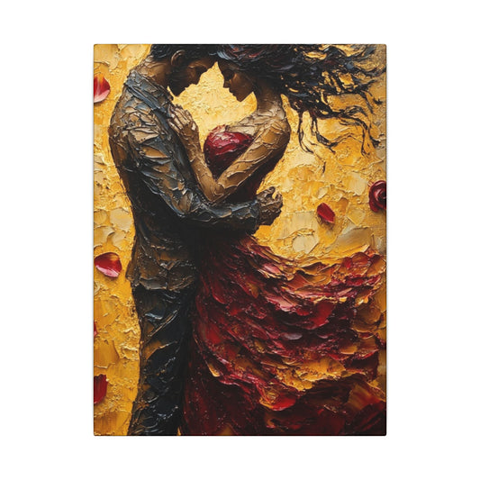 Danza de la Rosa | Premium Impasto-Style Canvas Print (Multi-Size)