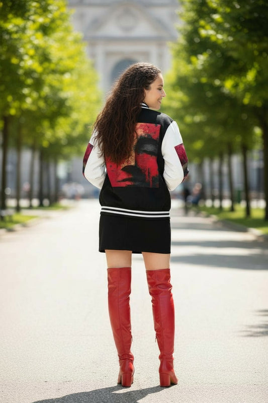 Goddess Guard Letterman Unisex Heavyweight Jacket
