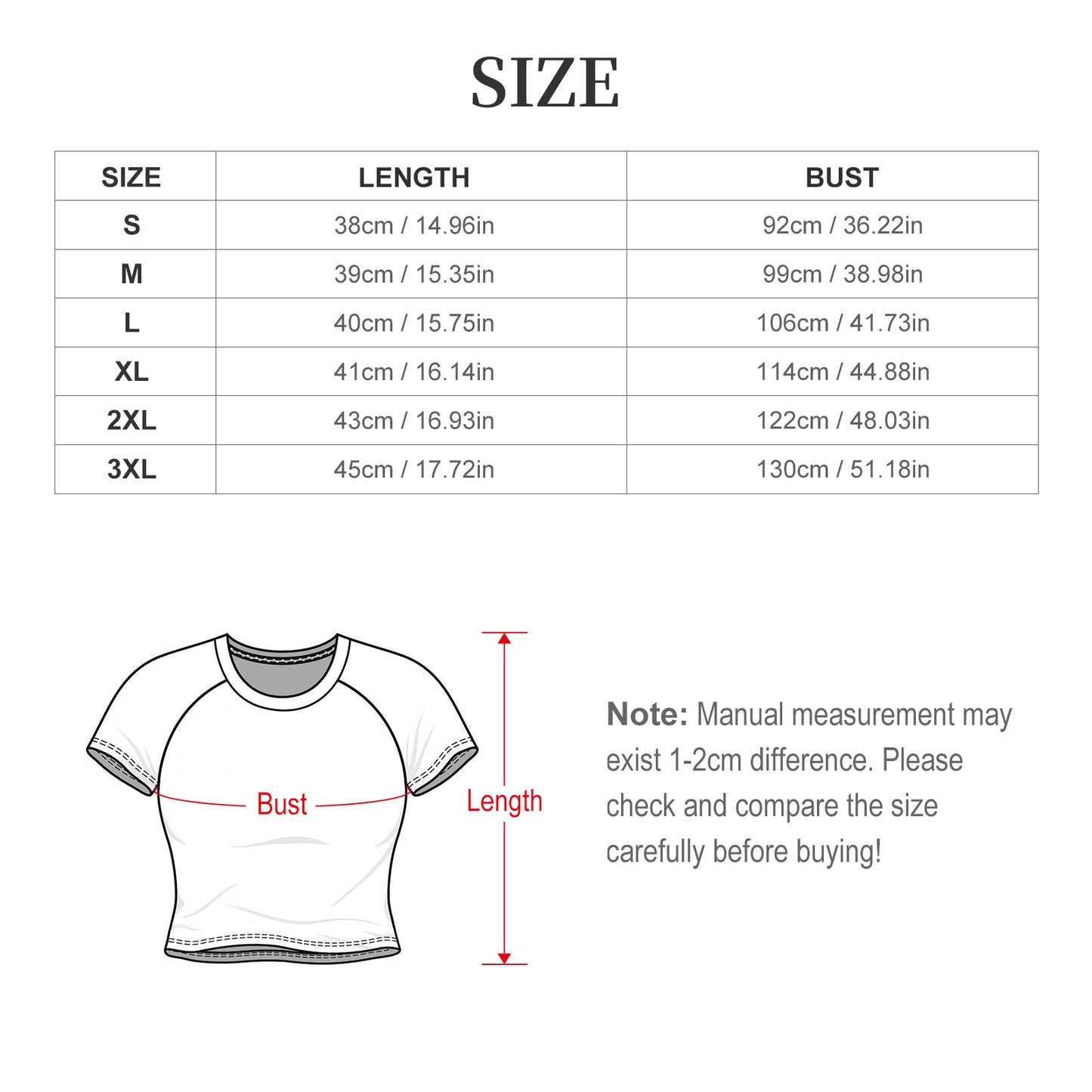 Custom Women's Short Sleeve Crew Neck Cropped Tee Crop T Shirt