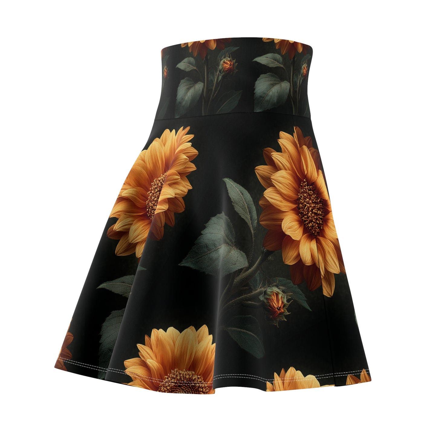 Sunflower Radiance Skater Skirt