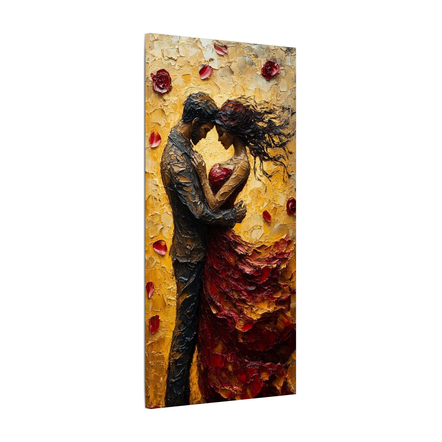 Danza de la Rosa | Premium Impasto-Style Canvas Print (Multi-Size)