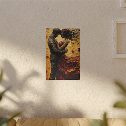 Danza de la Rosa | Premium Impasto-Style Canvas Print (Multi-Size)