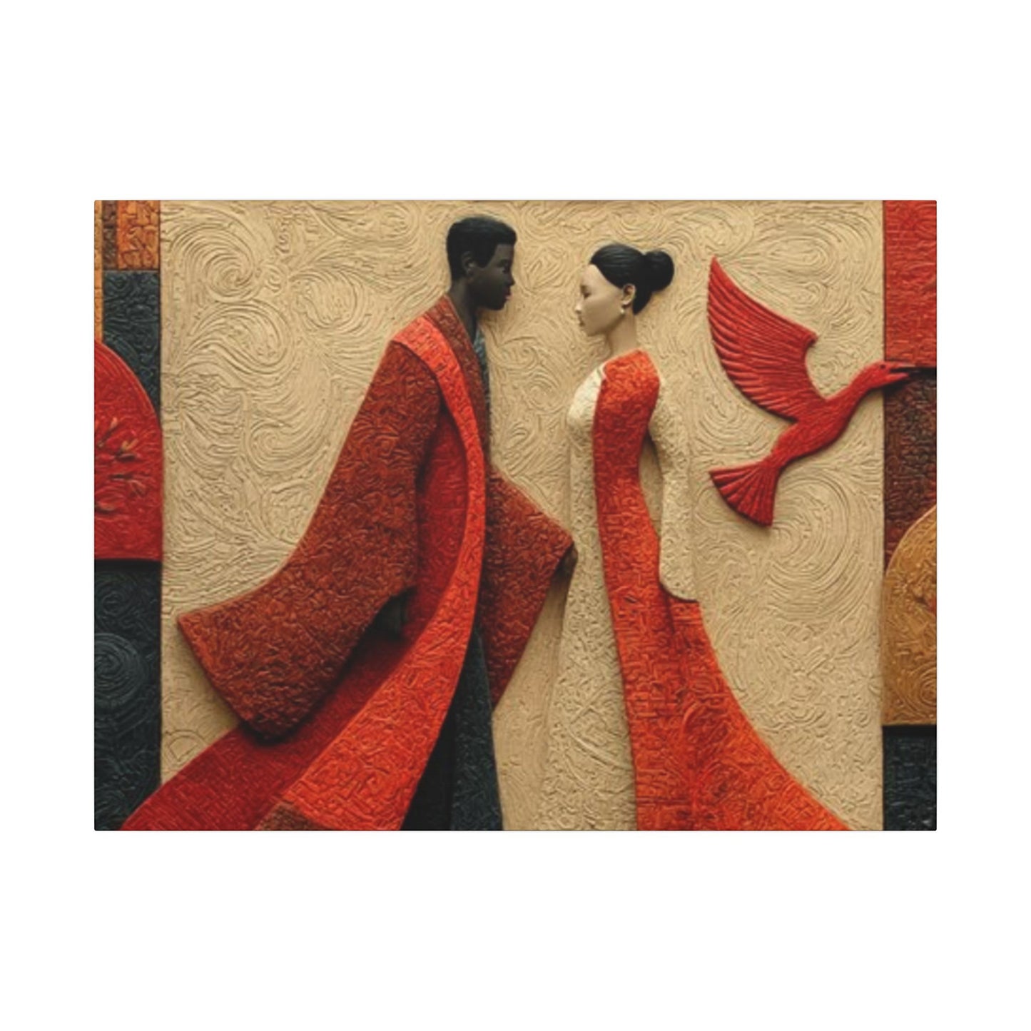Royal Radiance | Premium Impasto-Style Canvas Print (Multi-Size)
