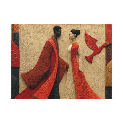 Royal Radiance | Premium Impasto-Style Canvas Print (Multi-Size)