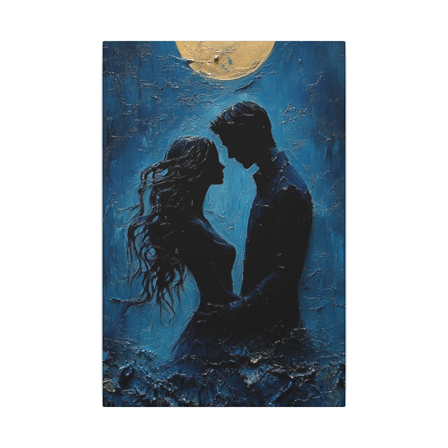 Moonlight Mollycoddle | Premium Impasto-Style Canvas Print (Multi-Size)