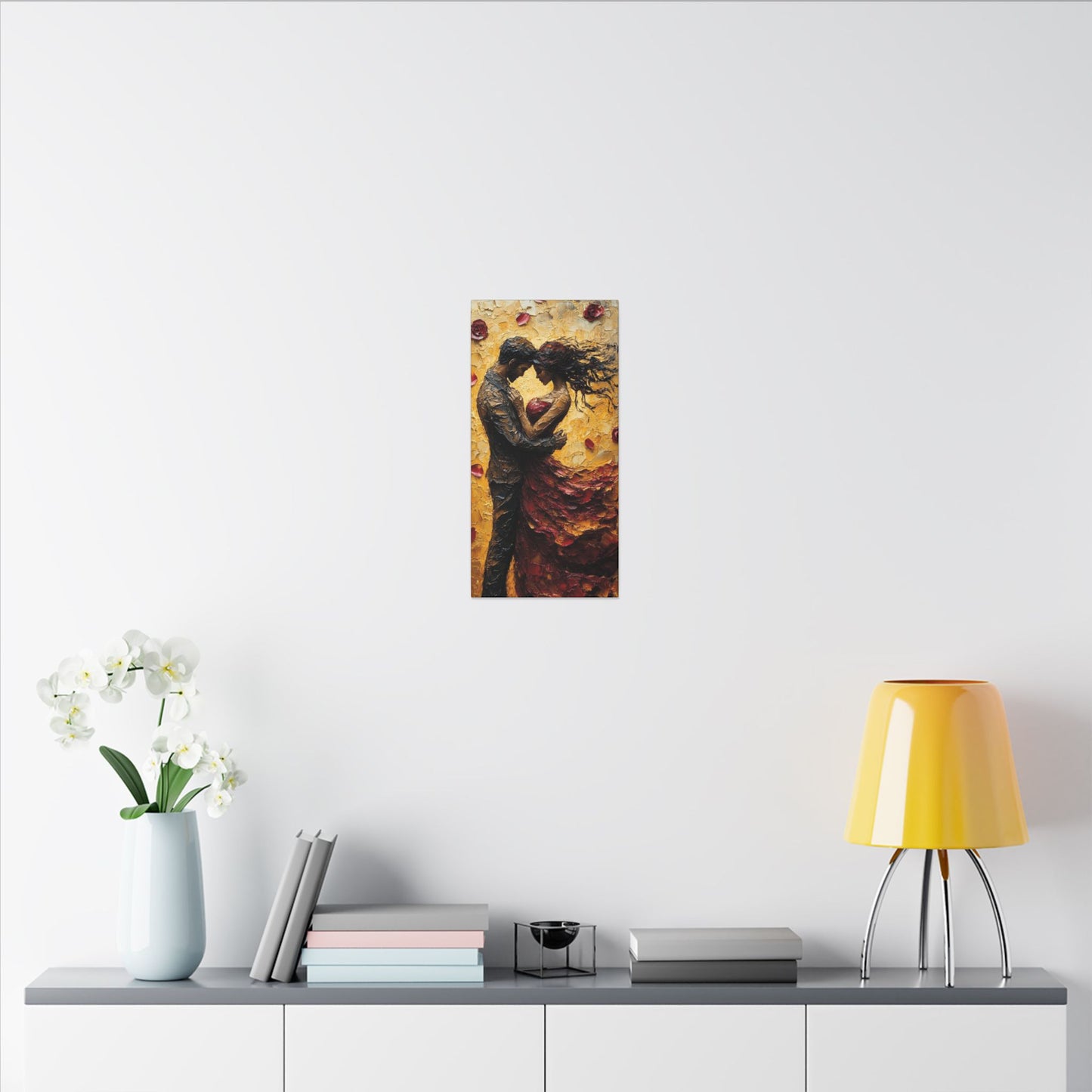 Danza de la Rosa | Premium Impasto-Style Canvas Print (Multi-Size)