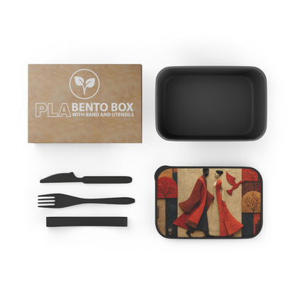 Royal Radiance Bento Box — PLA Lunch Box with Utensils