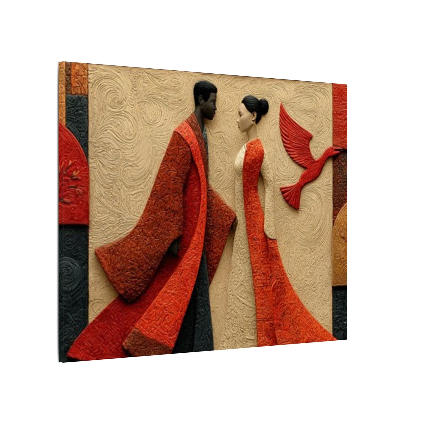 Royal Radiance | Premium Impasto-Style Canvas Print (Multi-Size)