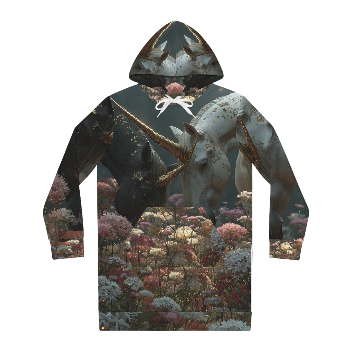 Unicorn Meadows Hoodie Dress