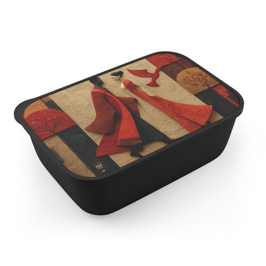 Royal Radiance Bento Box — PLA Lunch Box with Utensils