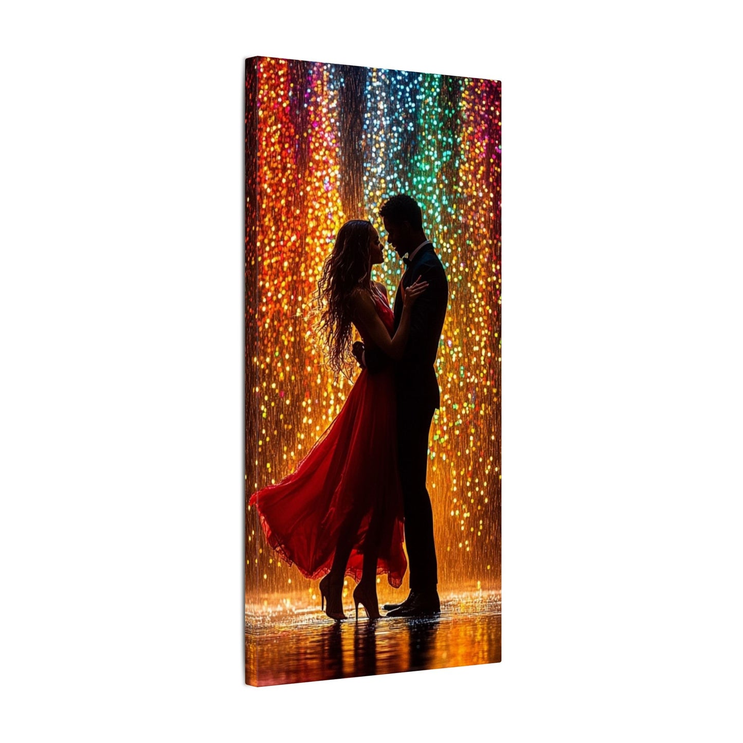 Luminous Lovers | Premium Impasto-Style Canvas Print (Multi-Size)