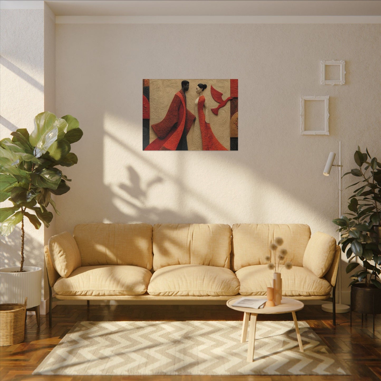 Royal Radiance | Premium Impasto-Style Canvas Print (Multi-Size)