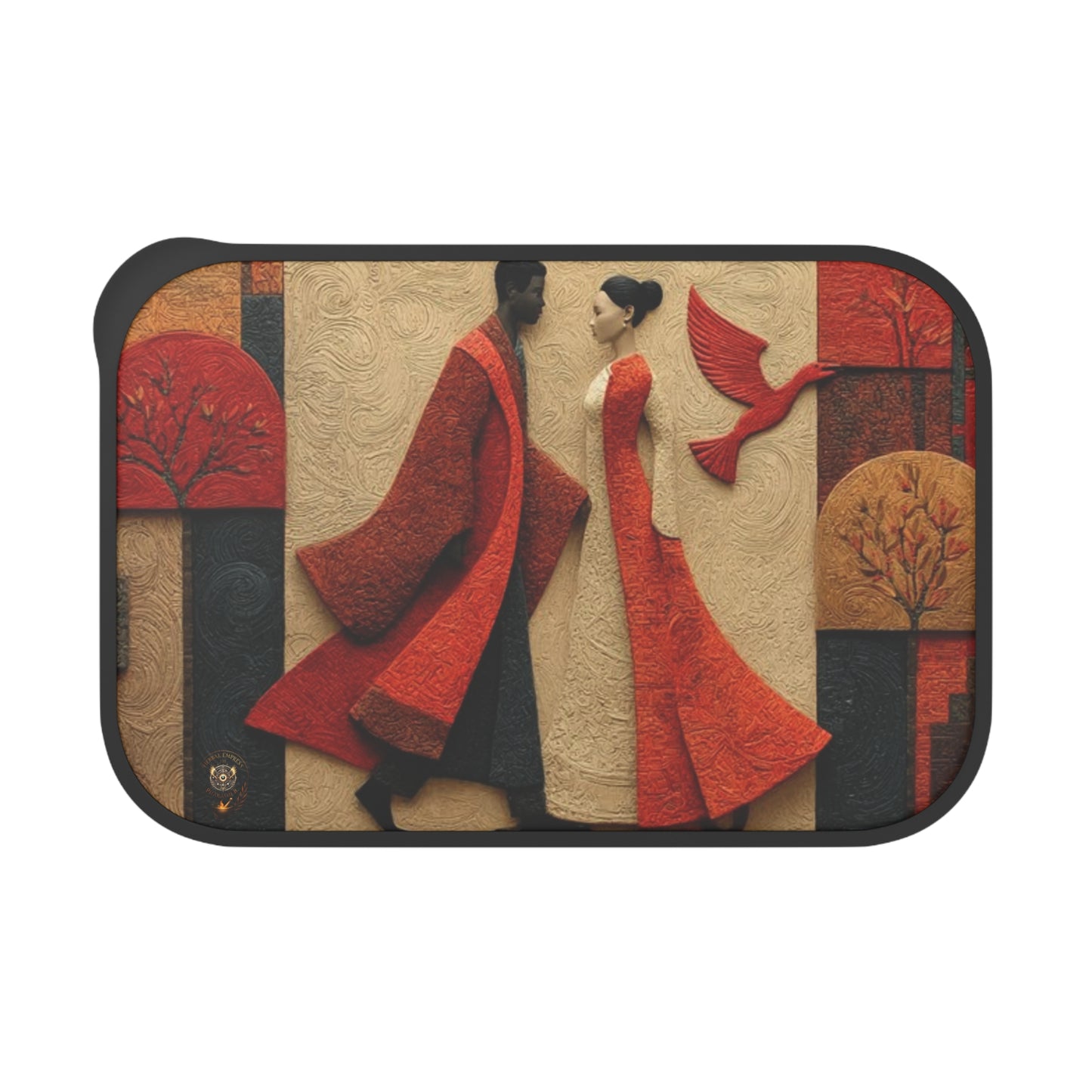 Royal Radiance Bento Box — PLA Lunch Box with Utensils
