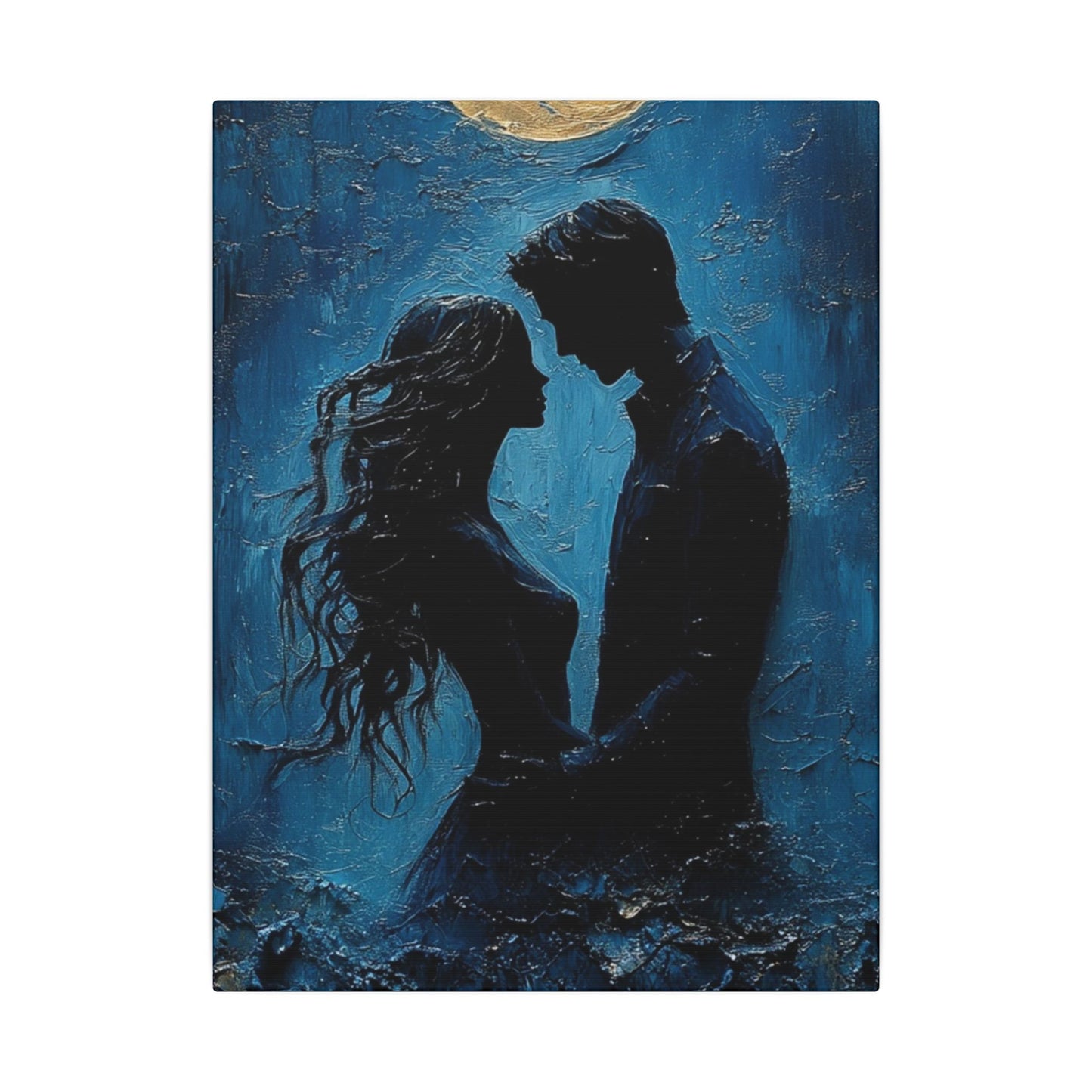 Moonlight Mollycoddle | Premium Impasto-Style Canvas Print (Multi-Size)