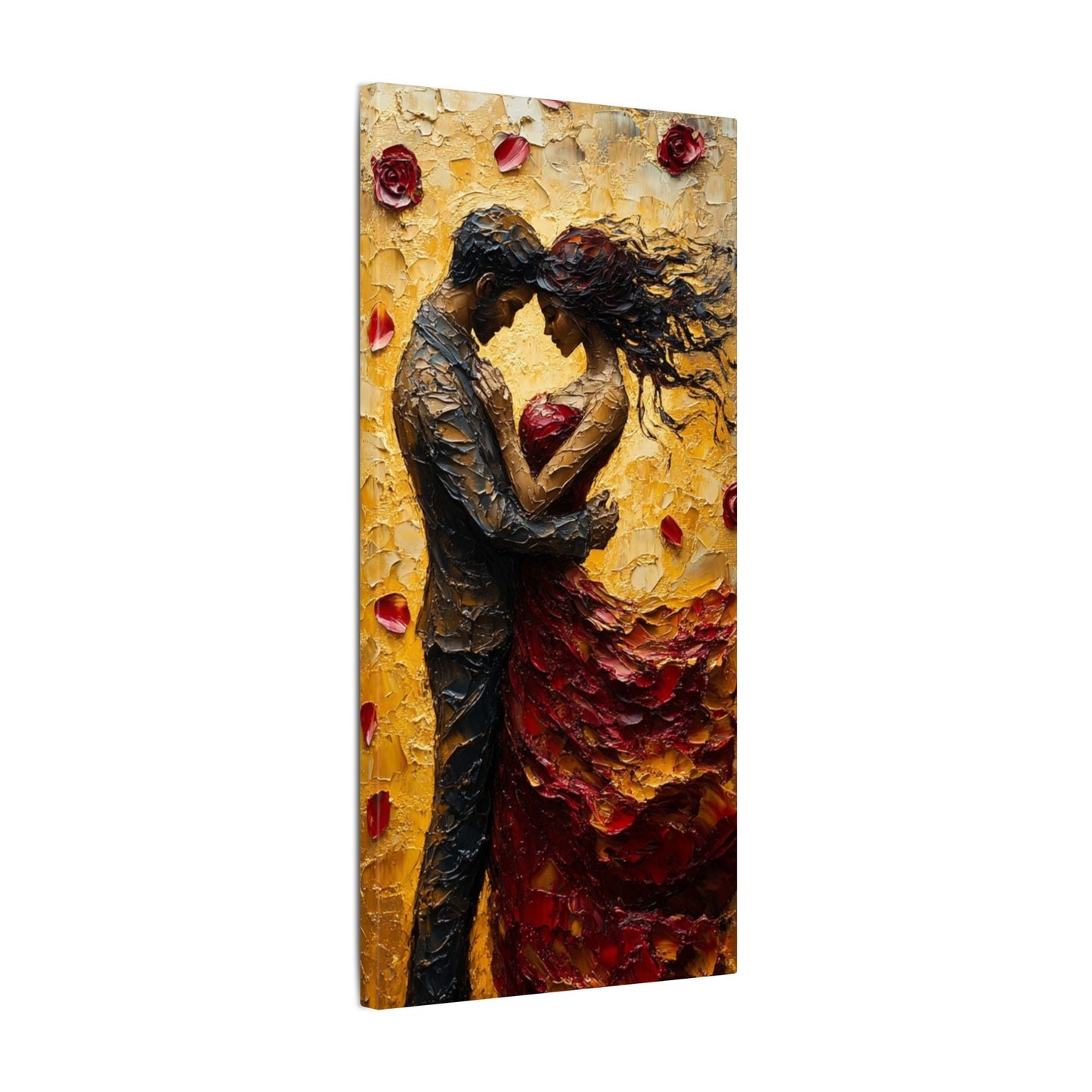 Danza de la Rosa | Premium Impasto-Style Canvas Print (Multi-Size)