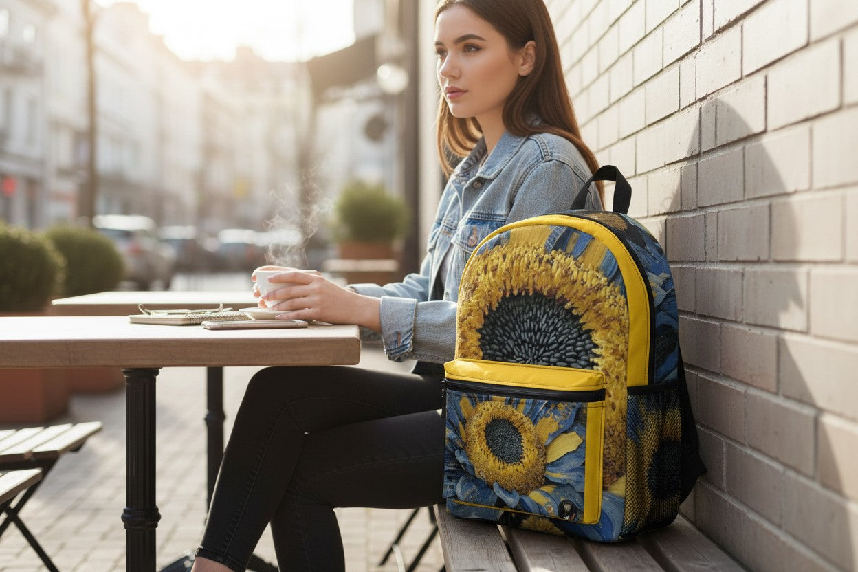 Blue Sunflower Tech-Flow Backpack