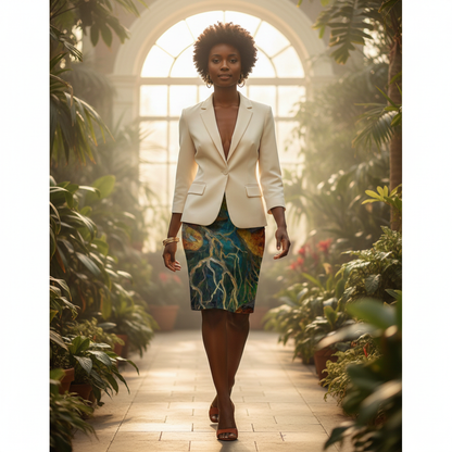 Ethereal Roots Pencil Skirt
