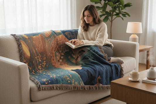 Illuminated Bodhi Woven Blanket