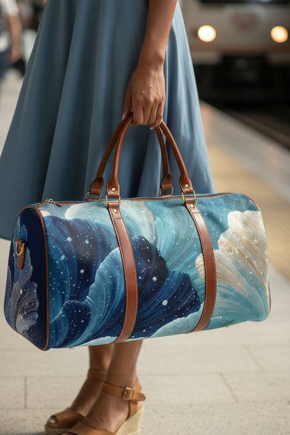 Ocean Waves Weekender - Waterproof Duffle Bag
