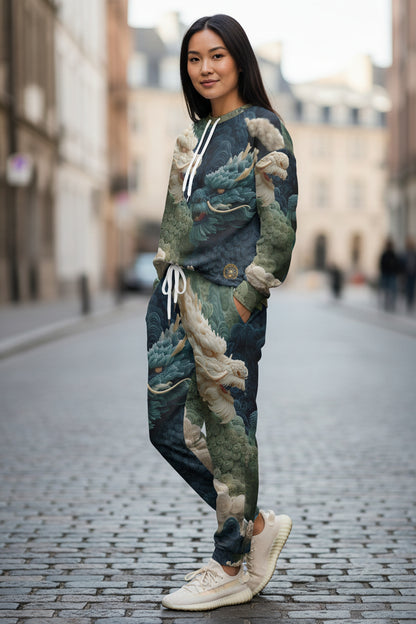 Celestial Indigo Dragon Unisex Joggers