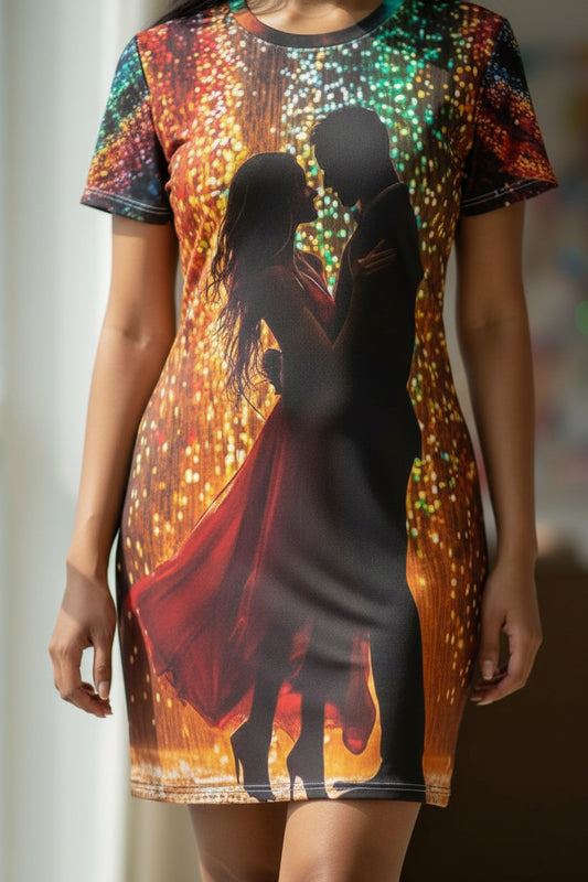 Luminous Lovers T-Shirt Dress
