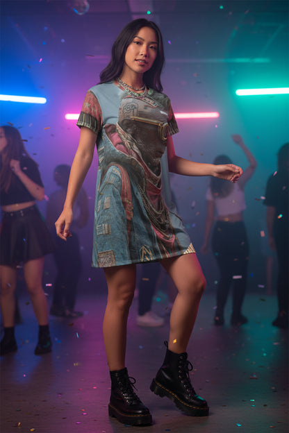 The Mohawk Visionary  T-Shirt Dress