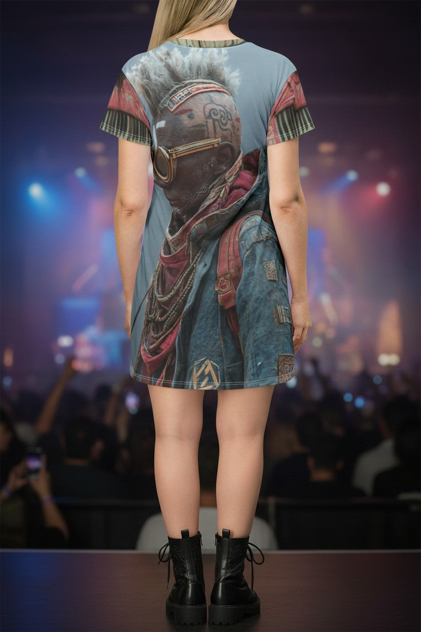 The Mohawk Visionary  T-Shirt Dress