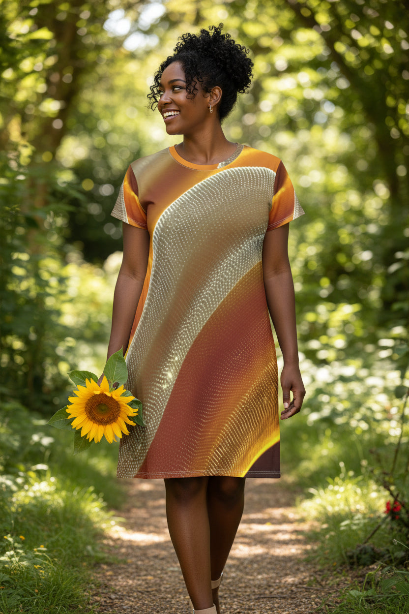 High Vibrations – Sunwave T-Shirt Dress
