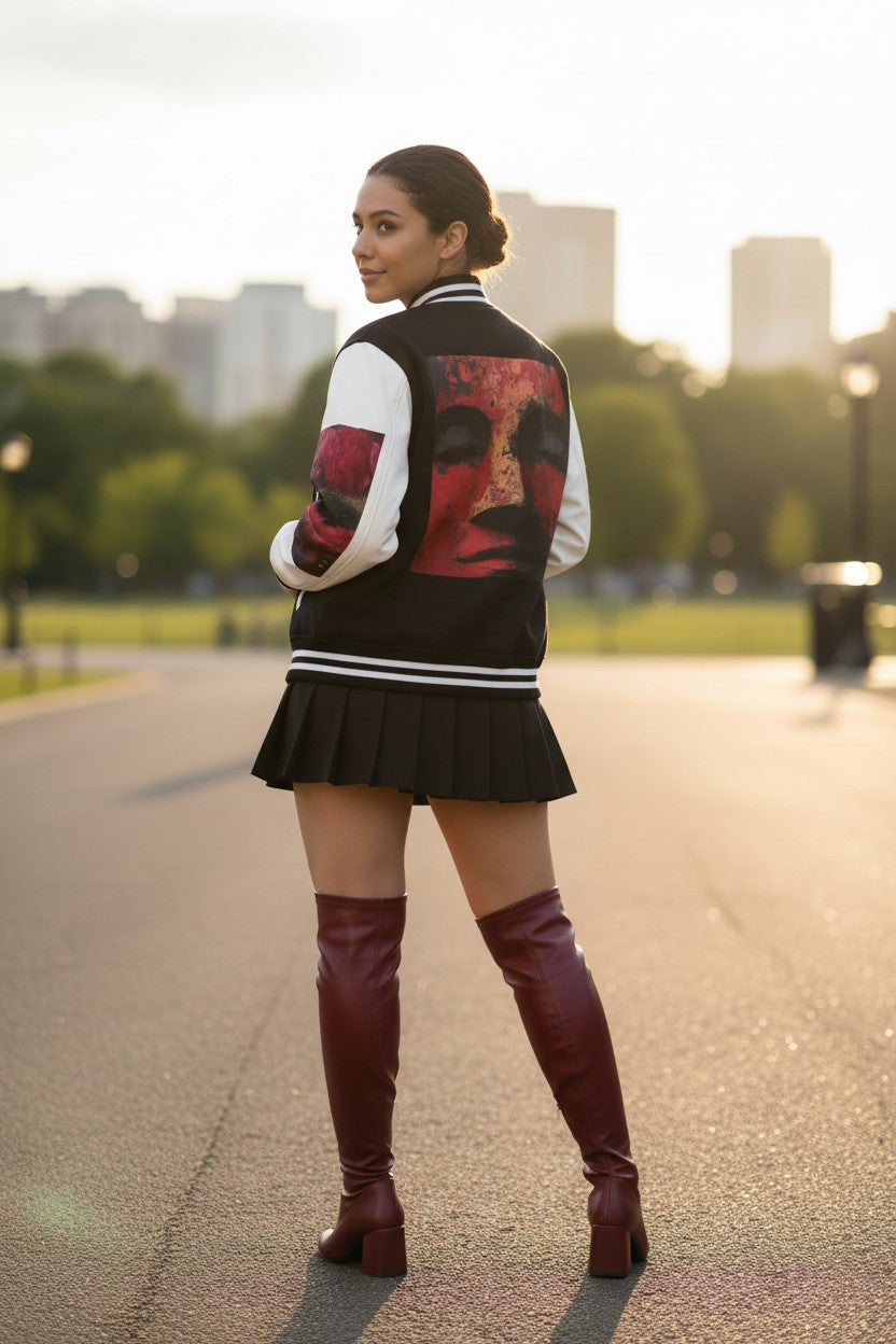 Goddess Guard Letterman Unisex Heavyweight Jacket