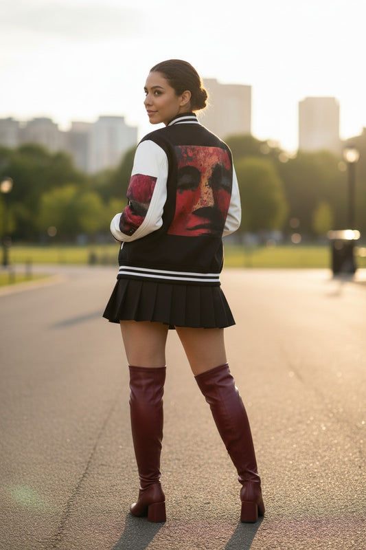 Goddess Guard Letterman Unisex Heavyweight Jacket