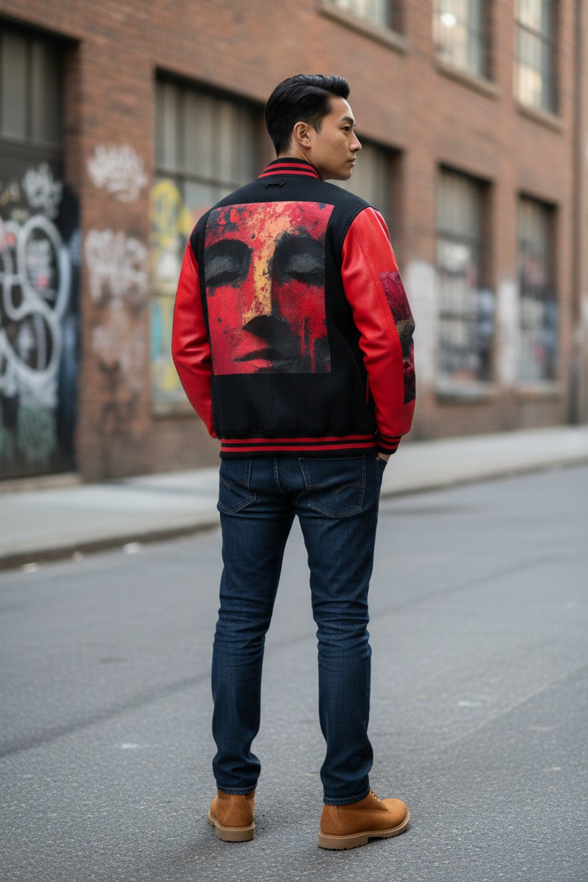 Goddess Guard Letterman Unisex Heavyweight Jacket