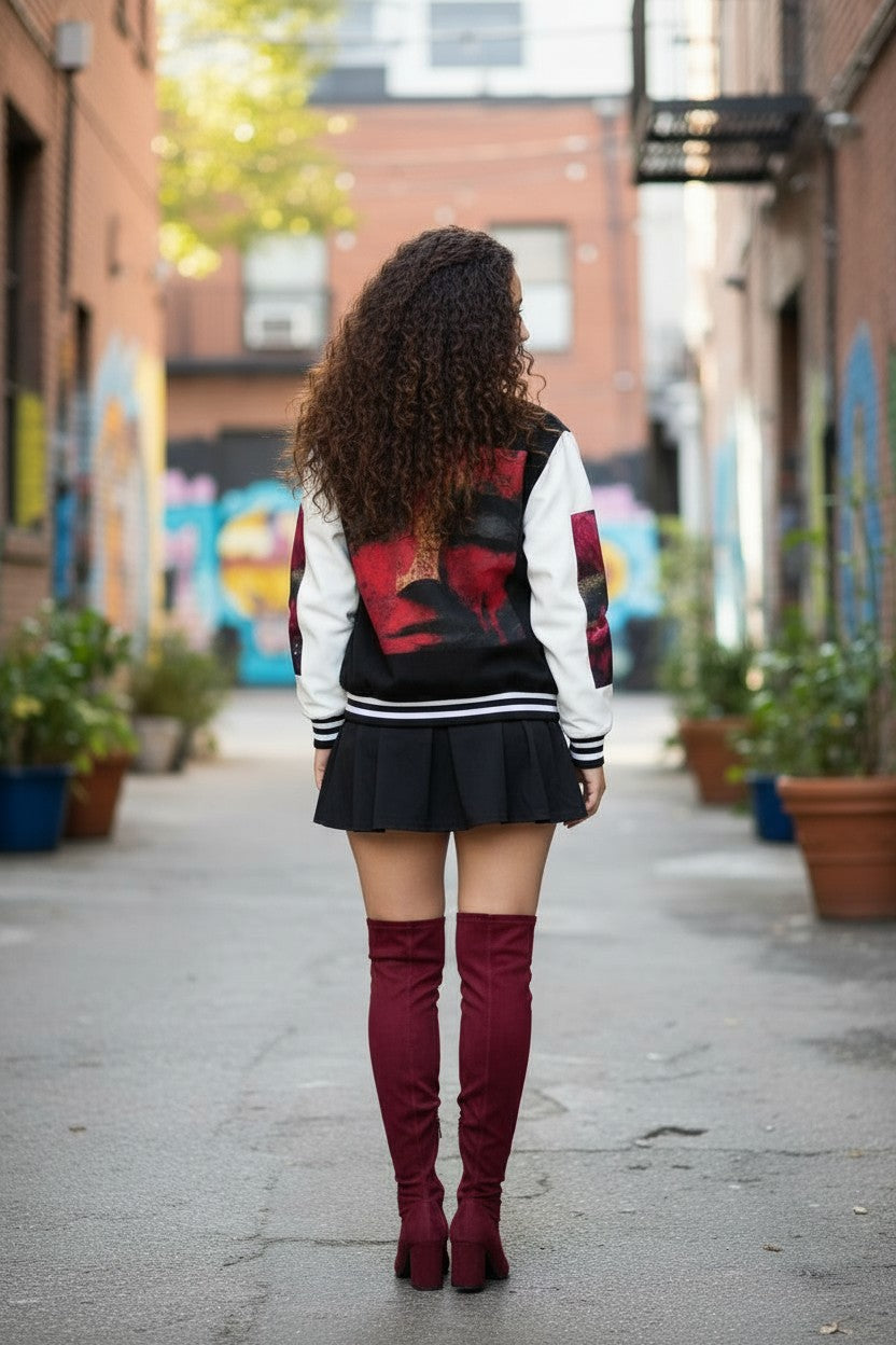 Goddess Guard Letterman Unisex Heavyweight Jacket
