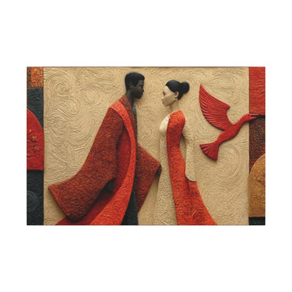 Royal Radiance | Premium Impasto-Style Canvas Print (Multi-Size)