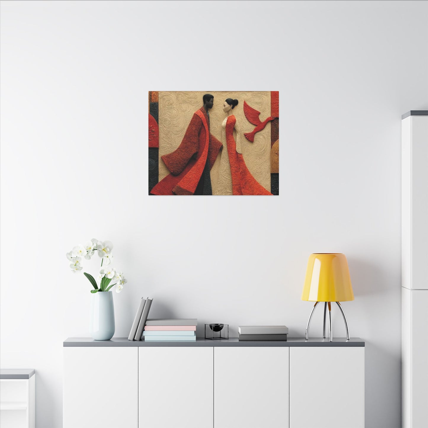 Royal Radiance | Premium Impasto-Style Canvas Print (Multi-Size)