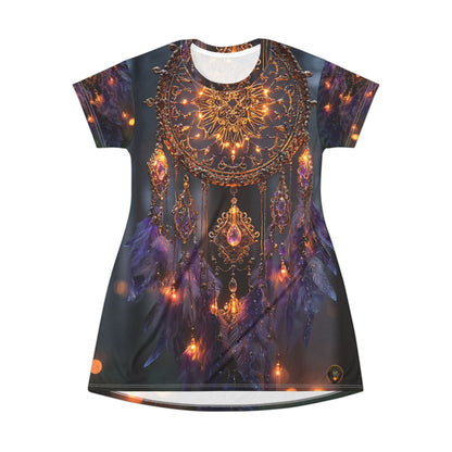 Luminous Dream Catcher T-Shirt Dress