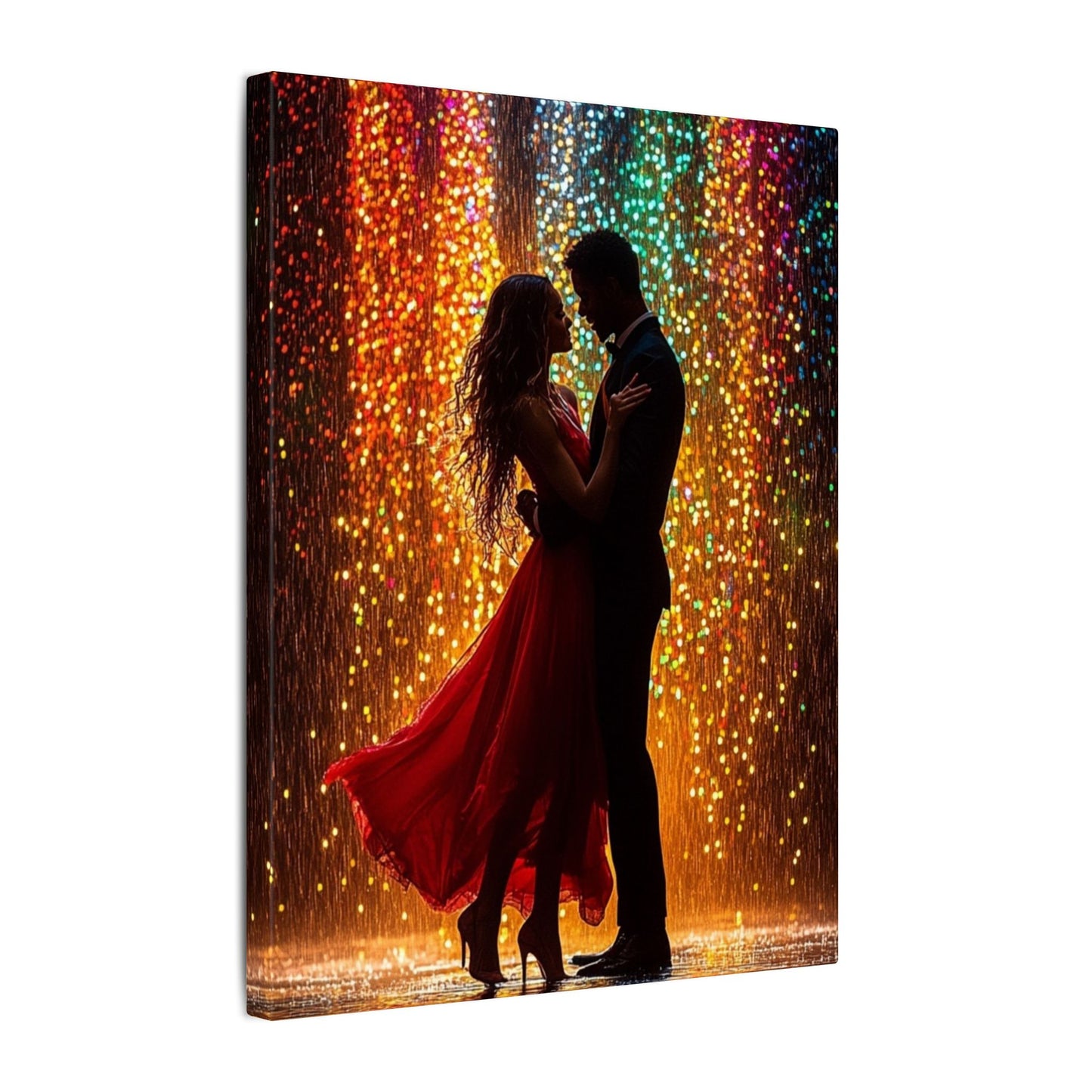 Luminous Lovers | Premium Impasto-Style Canvas Print (Multi-Size)