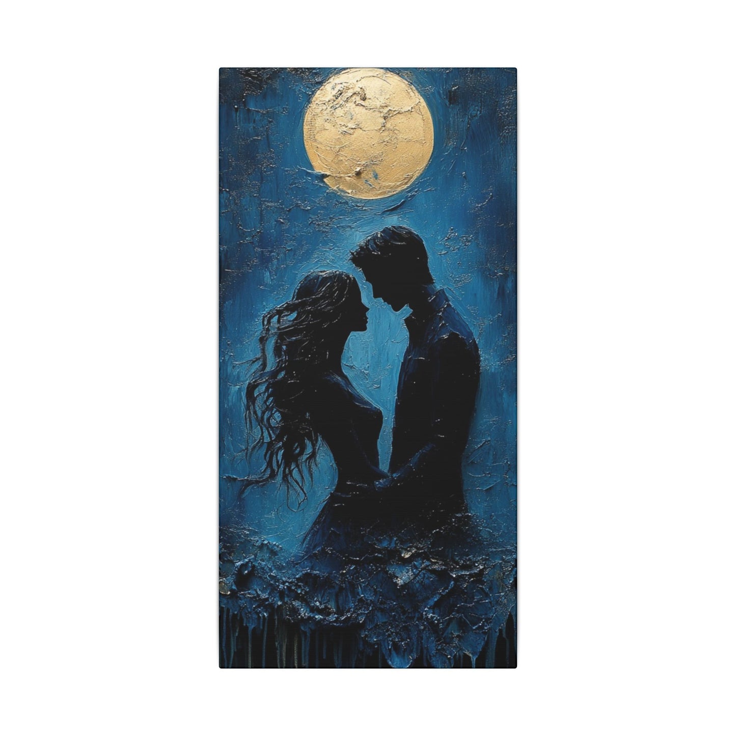 Moonlight Mollycoddle | Premium Impasto-Style Canvas Print (Multi-Size)