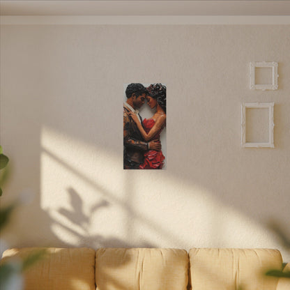 Telepathic Tryst | Premium Impasto-Style Canvas Print  (Multi-Size)