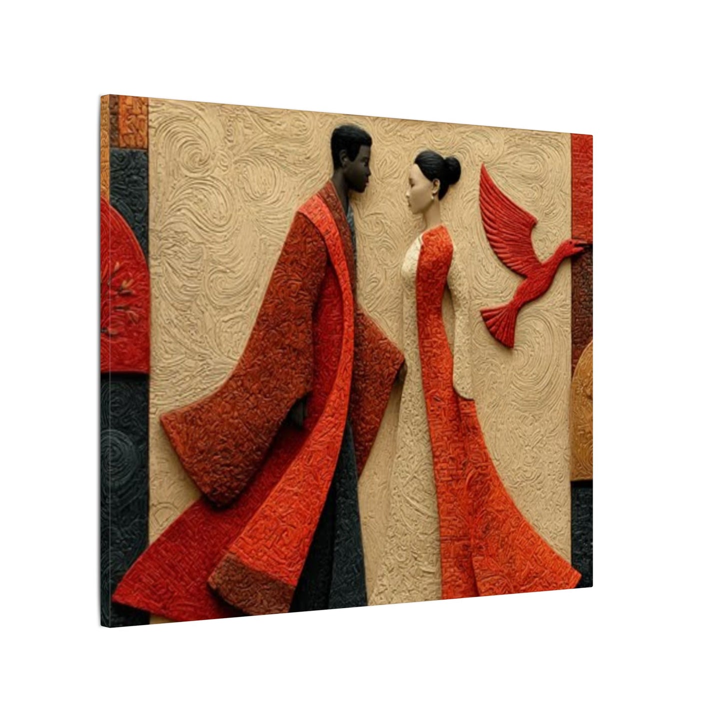 Royal Radiance | Premium Impasto-Style Canvas Print (Multi-Size)