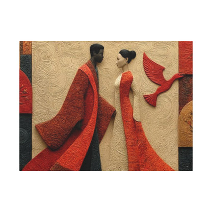 Royal Radiance | Premium Impasto-Style Canvas Print (Multi-Size)