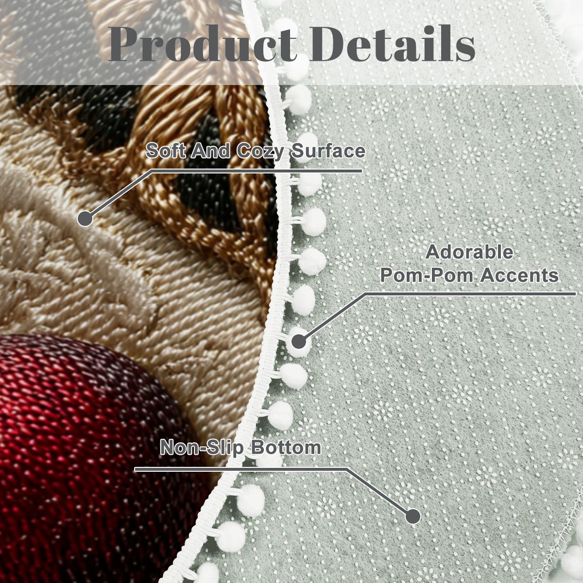 Cherry Luxe Round Bohemian Rug